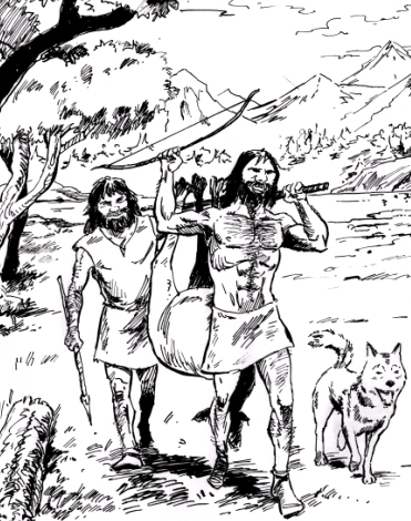 Detail from the Nordic Timeline – Stone Age people