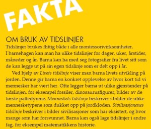 Fakta om tidslinjer